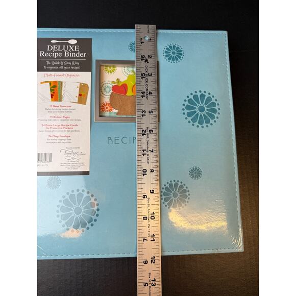 Tapestry Deluxe Kitchen Recipe Organizer 12 Sheet Protectors 24 Recipe Cards - Picture 10 of 11
